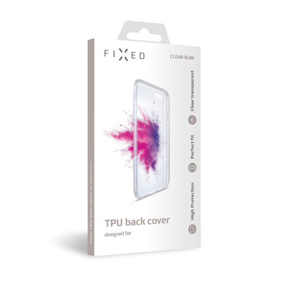 Gélový zadný kryt FIXED TPU pre Xiaomi Redmi 9A, transparentná