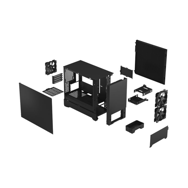 Fractal Design Pop Mini Silent PC skrinka, čierna Fractal Design Pop Mini Silent PC skrinka, čierna