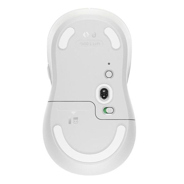 Logitech M650 L Left Signature bezdrôtová myš, Off White