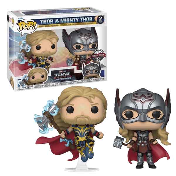 POP! 2 Pack Thor Love & Thunder Thor & Mighty Thor Special Edition (Glows in the Dark