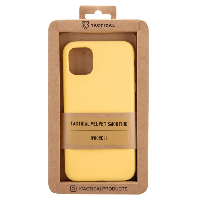 Zadný kryt Tactical Velvet Smoothie pre Apple iPhone 11, žltá Zadný kryt Tactical Velvet Smoothie pre Apple iPhone 11, žltá