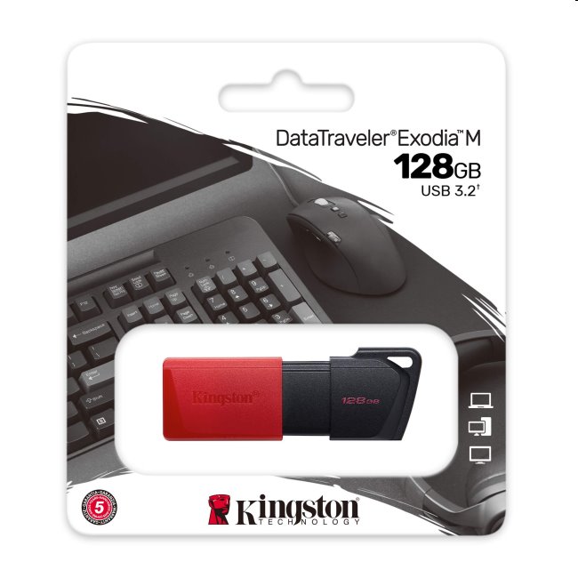 USB kľúč Kingston DataTraveler Exodia M, 128 GB, USB 3.2 (gen 1)