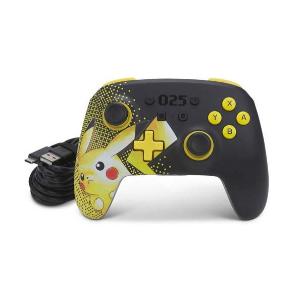 Bezdrôtový ovládač PowerA Enhanced pre Nintendo Switch, Pikachu 025