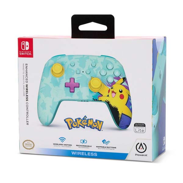 Bezdrôtový ovládač PowerA Enhanced pre Nintendo Switch, Pikachu Paint