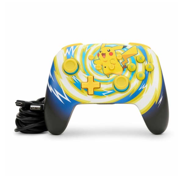 Bezdrôtový ovládač PowerA Enhanced pre Nintendo Switch, Pikachu Vortex