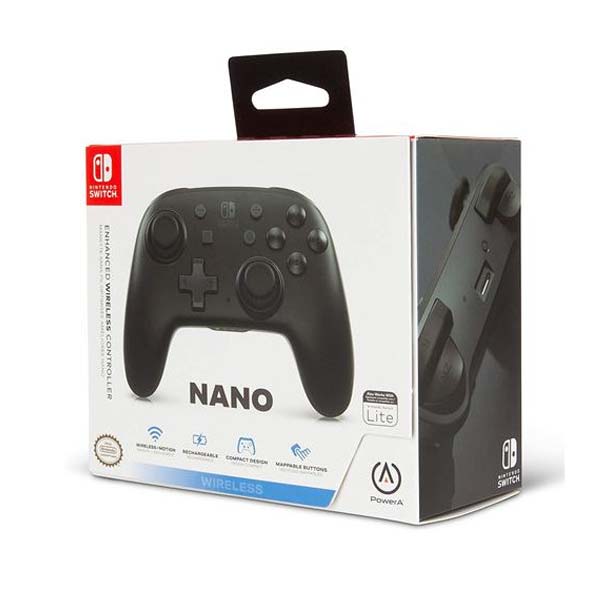 Bezdrôtový ovládač PowerA Nano Enhanced pre Nintendo Switch, Black