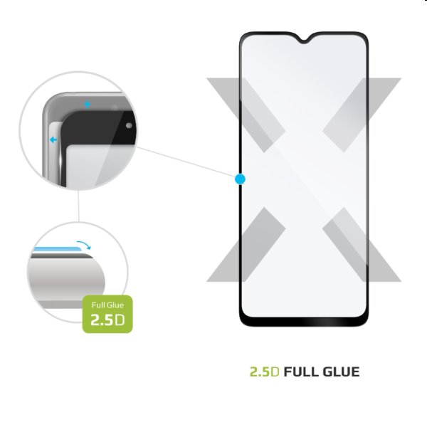 FIXED Full-Cover ochranné tvrdené sklo pre Samsung Galaxy A03, čierna