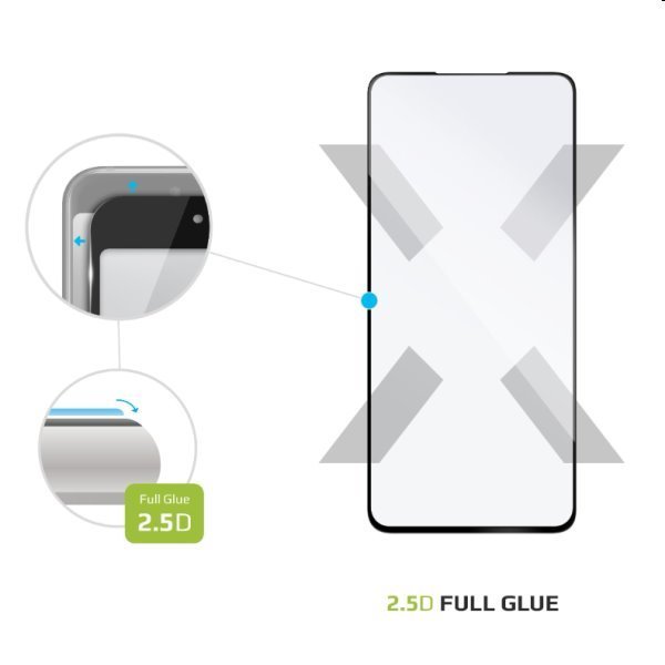 FIXED Full-Cover ochranné tvrdené sklo pre Xiaomi Redmi 10 5G, čierna