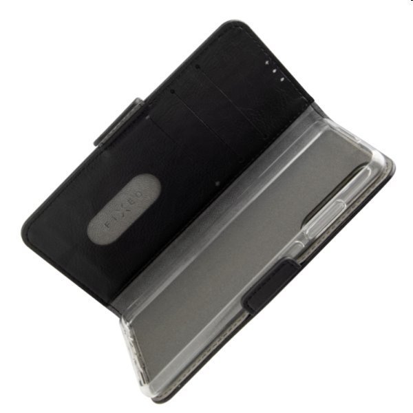 Knižkové puzdro FIXED Opus pre Xiaomi Redmi Note 11S, čierna