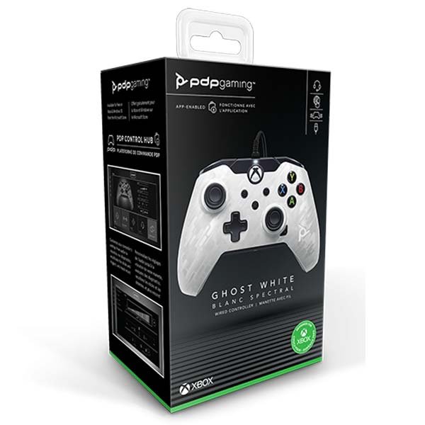 Káblový ovládač PDP pre Xbox Series, Ghost White