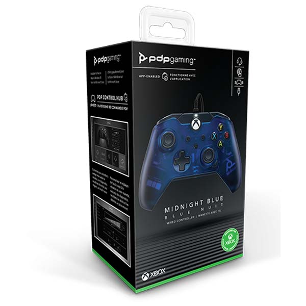 Káblový ovládač PDP pre Xbox Series, Midnight Blue