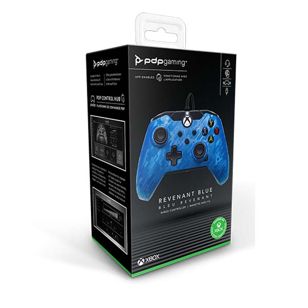 Káblový ovládač PDP pre Xbox Series, Revenant Blue