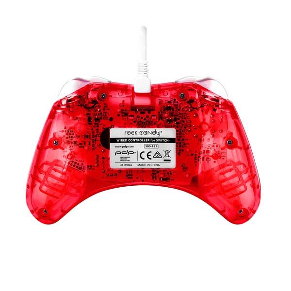 Káblový ovládač PDP Rock Candy Mini pre Nintendo Switch, Stormin Cherry