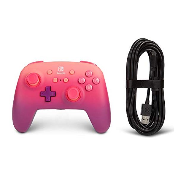 Káblový ovládač PowerA Enhanced pre Nintendo Switch, Fantasy Fade Red