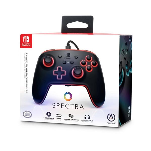 Káblový ovládač PowerA Enhanced pre Nintendo Switch, Spectra Káblový ovládač PowerA Enhanced pre Nintendo Switch, Spectra