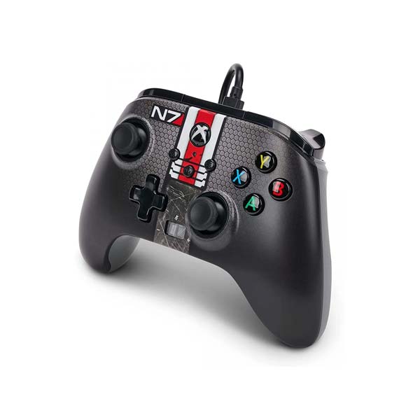 Káblový ovládač PowerA Enhanced pre Xbox Series, Mass Effect N7 Káblový ovládač PowerA Enhanced pre Xbox Series, Mass Effect N7