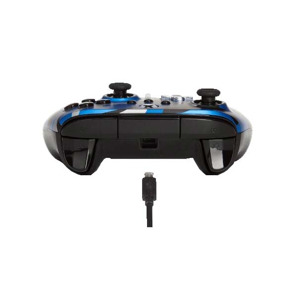 Káblový ovládač PowerA Enhanced pre Xbox Series, Metallic Blue Camo