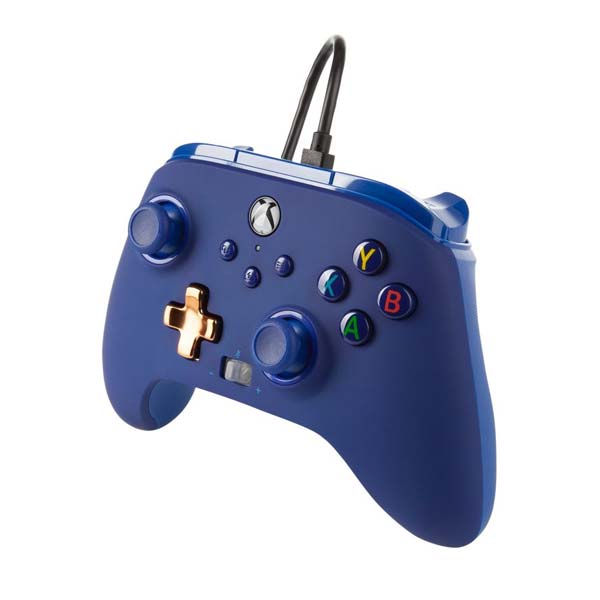 Káblový ovládač PowerA Enhanced pre Xbox Series, Midnight Blue