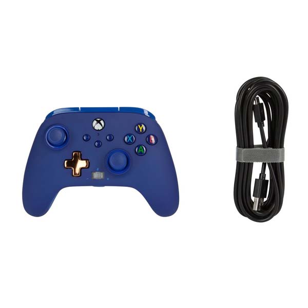Káblový ovládač PowerA Enhanced pre Xbox Series, Midnight Blue Káblový ovládač PowerA Enhanced pre Xbox Series, Midnight Blue