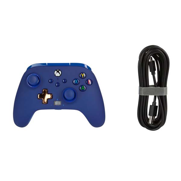 Káblový ovládač PowerA Enhanced pre Xbox Series, Midnight Blue