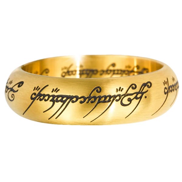 One Ring Stainless Steel Gold Colour (The Lord of the Rings) One Ring Stainless Steel Gold Colour (The Lord of the Rings)