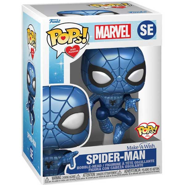 POP! Pops! Spider Man Make-A-Wish (Disney) Special Edition Metallic
