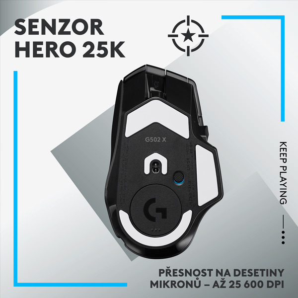 Bezdrôtová herná myš Logitech G502 X Lightspeed, čierna Bezdrôtová herná myš Logitech G502 X Lightspeed, čierna