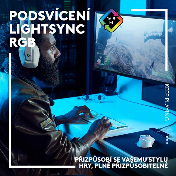 Bezdrôtová herná myš Logitech G502 X Plus, biela Bezdrôtová herná myš Logitech G502 X Plus, biela