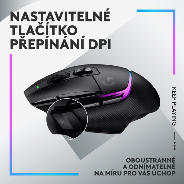 Bezdrôtová herná myš Logitech G502 X Plus, čierna Bezdrôtová herná myš Logitech G502 X Plus, čierna
