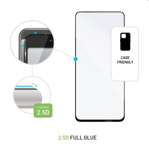 FIXED Full-Cover ochranné tvrdené sklo pre Huawei Nova Y90, čierna