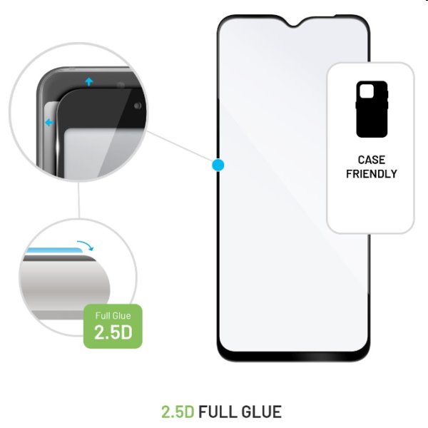 FIXED Full-Cover ochranné tvrdené sklo pre Samsung Galaxy M13, čierna FIXED Full-Cover ochranné tvrdené sklo pre Samsung Galaxy M13, čierna