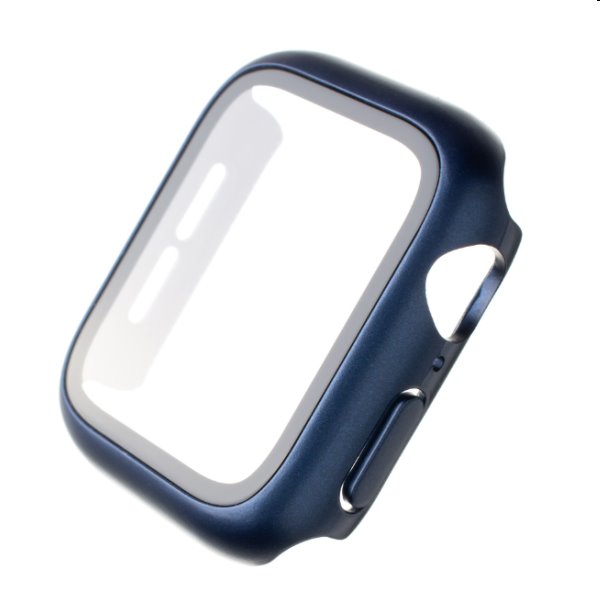 FIXED Pure Plus ochranné puzdro s temperovaným sklom pre Apple Watch 45 mm, modrá