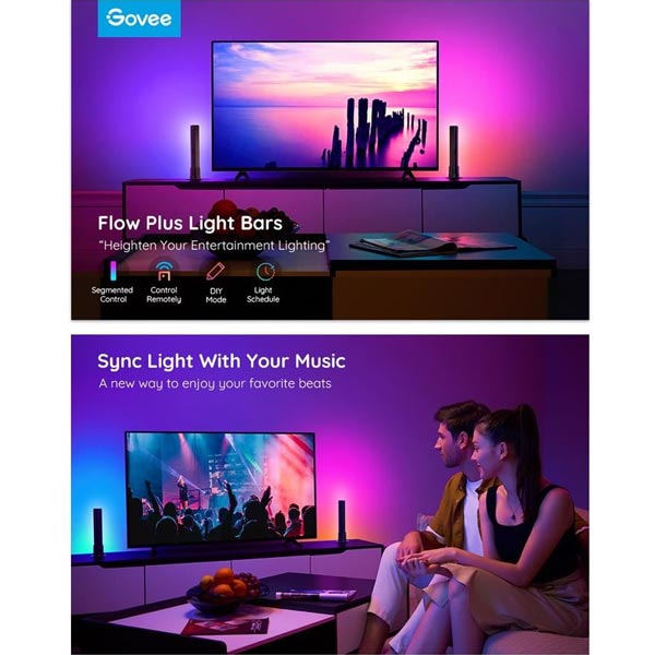 Govee Flow Plus SMART LED TV a Gaming - RGBICWW