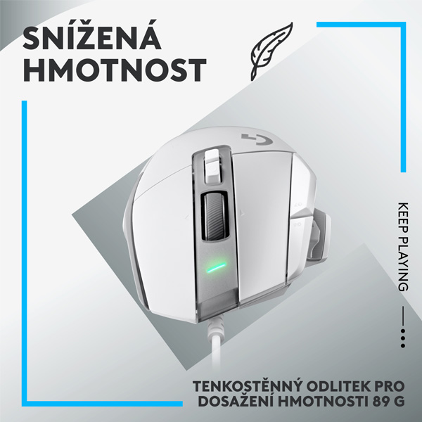 Herná myš Logitech G502 X, biela Herná myš Logitech G502 X, biela