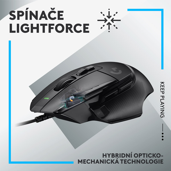 Herná myš Logitech G502 X, čierna Herná myš Logitech G502 X, čierna