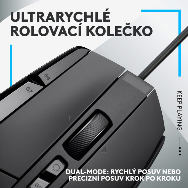 Herná myš Logitech G502 X, čierna