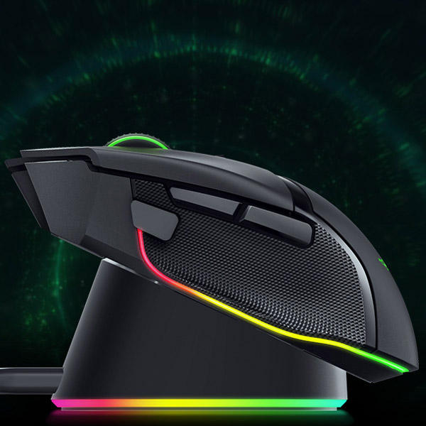 Nabíjacia stanica a krúžok Razer Mouse Dock Pro pre bezkáblové nabíjanie hernej myši