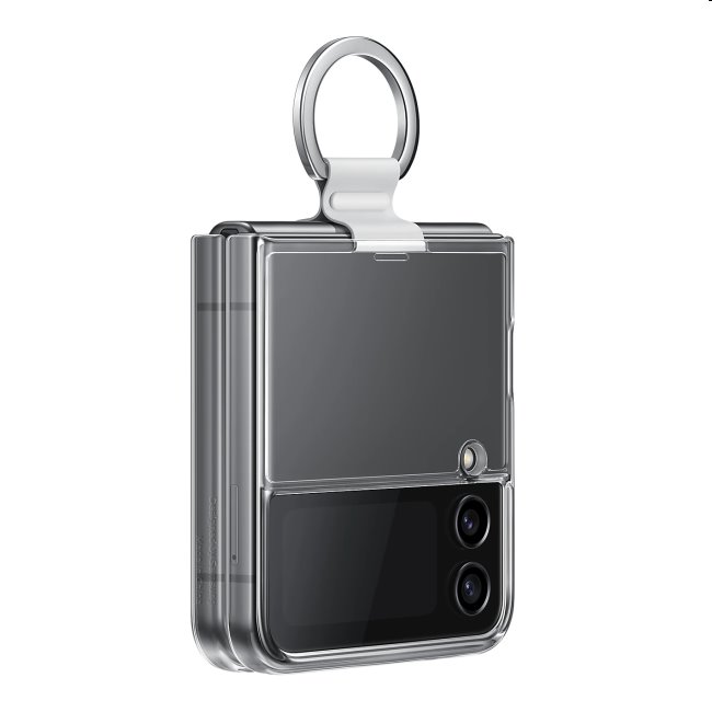 Zadný kryt Clear Cover s držiakom na prst pre Samsung Galaxy Z Flip4, transparentná Zadný kryt Clear Cover s držiakom na prst pre Samsung Galaxy Z Flip4, transparentná