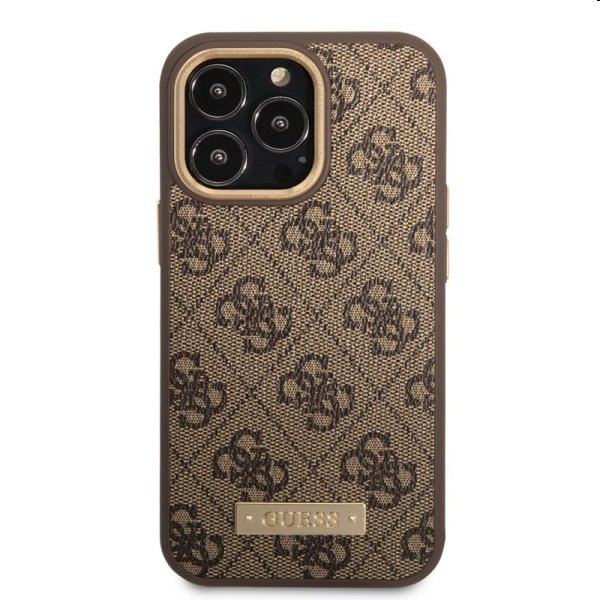 Zadný kryt Guess PU 4G MagSafe pre Apple iPhone 13 Pro, hnedá Zadný kryt Guess PU 4G MagSafe pre Apple iPhone 13 Pro, hnedá
