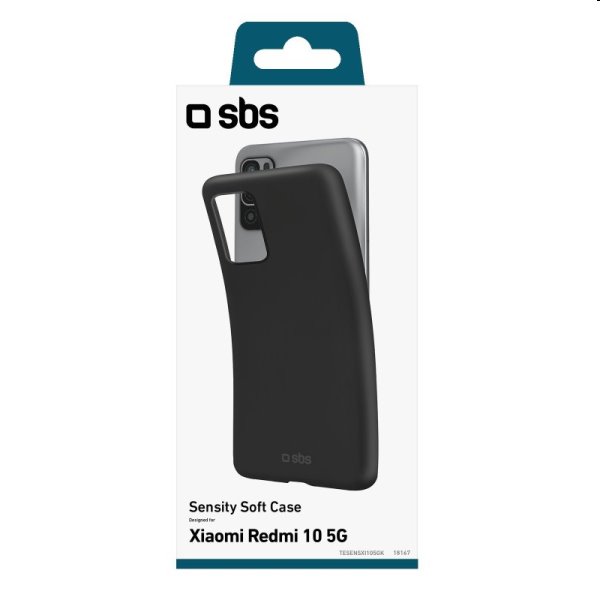 Zadný kryt SBS Sensity pre Xiaomi Redmi 10 5G, čierna Zadný kryt SBS Sensity pre Xiaomi Redmi 10 5G, čierna