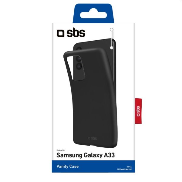 Zadný kryt SBS Vanity pre Samsung Galaxy A33, čierna