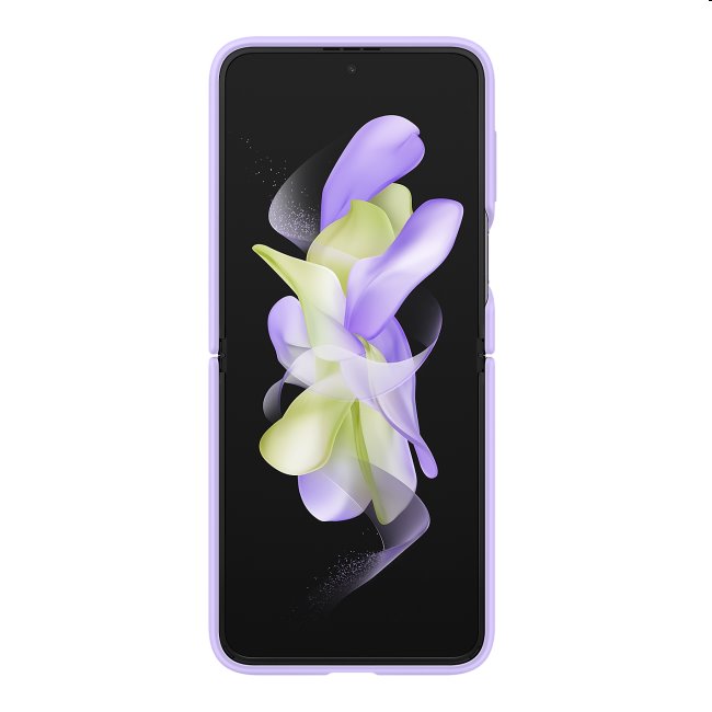 Zadný kryt Silicone Cover s držiakom na prst pre Samsung Galaxy Z Flip4, levanduľová Zadný kryt Silicone Cover s držiakom na prst pre Samsung Galaxy Z Flip4, levanduľová