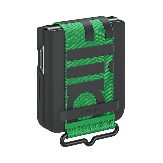 Zadný kryt Silicone Cover s pútkom pre Samsung Galaxy Z Flip4, čierna Zadný kryt Silicone Cover s pútkom pre Samsung Galaxy Z Flip4, čierna