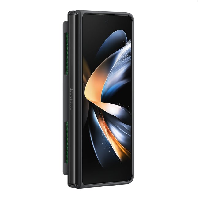 Zadný kryt Silicone Cover s pútkom pre Samsung Galaxy Z Fold4, čierna