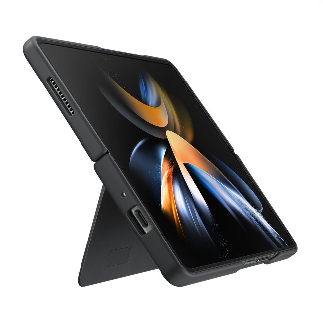 Zadný kryt Slim Standing Cover pre Samsung Galaxy Z Fold4, čierna