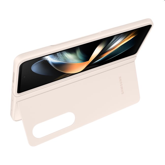 Zadný kryt Slim Standing Cover pre Samsung Galaxy Z Fold4, piesková