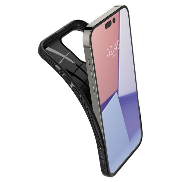 Zadný kryt Zadný kryt Spigen Liquid Air pre Apple iPhone 14 Pro, čierna