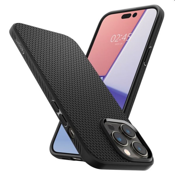 Puzdro Spigen Liquid Air pre Apple iPhone 14 Pro, čierne Puzdro Spigen Liquid Air pre Apple iPhone 14 Pro, čierne