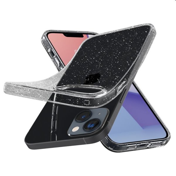 Zadný kryt Zadný kryt Spigen Liquid Crystal Glitter pre Apple iPhone 14 Plus, crystal quartz