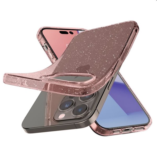 Zadný kryt Zadný kryt Spigen Liquid Crystal Glitter pre Apple iPhone 14 Pro, ružová Zadný kryt Zadný kryt Spigen Liquid Crystal Glitter pre Apple iPhone 14 Pro, ružová